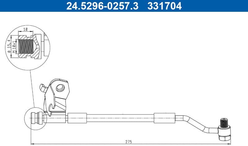 Brake Hose 24.5296-0257.3