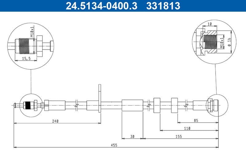 Brake Hose 24.5134-0400.3