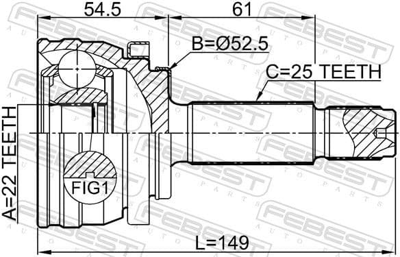 Joint Kit, drive shaft 1210-H517 - image 2