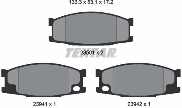 Brake Pad Set, disc brake 2350101
