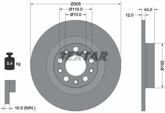 Brake Disc PRO 92351003