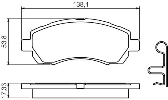 Brake Pad Set, disc brake 0986424770 - image 6
