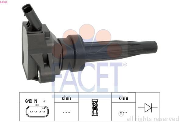 Ignition Coil OE Equivalent 9.6558