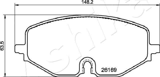 Brake Pad Set, disc brake 50-00-0964 - image 2