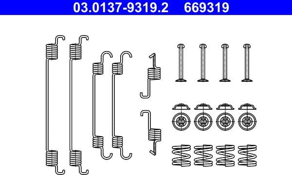 Accessory Kit, brake shoes 03.0137-9319.2