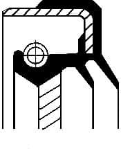 Seal differential-shaft 010 35893B - image 2