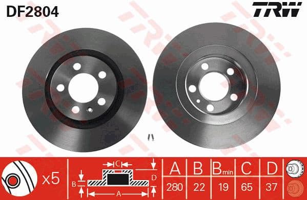 Brake Disc DF2804