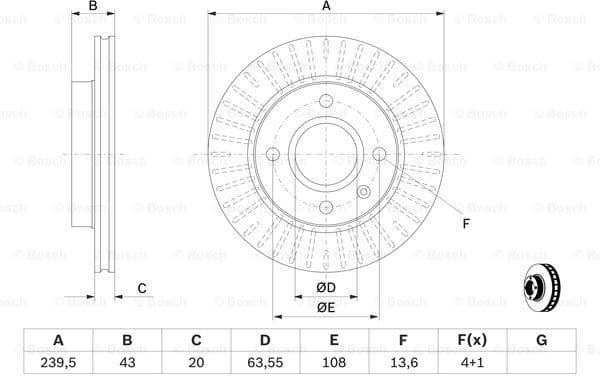 Brake Disc 0986478502 - image 5