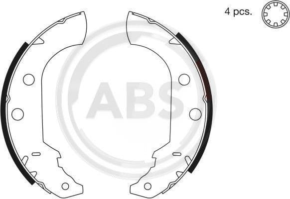 Brake Shoe Set 8321