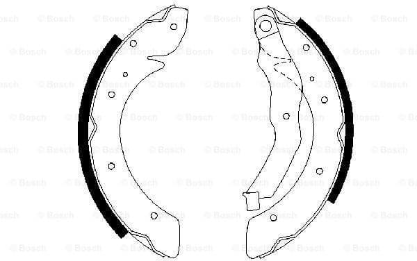 Brake Shoe Set 0986487528