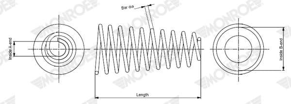Suspension Spring MONROE SPRINGS SP4587