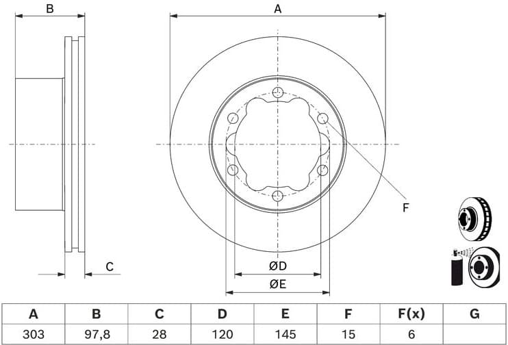 Brake Disc 0 986 479 J14