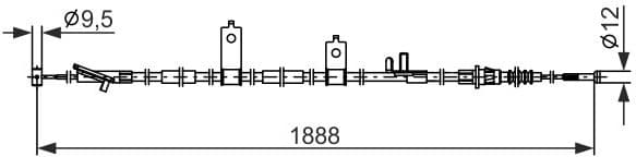 Cable Pull, parking brake 1 987 482 855 - image 10