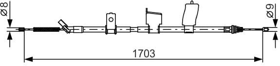 Cable Pull, parking brake 1987482338 - image 2