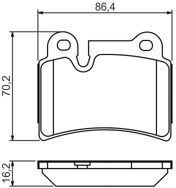 Brake Pad Set, disc brake 0986494210 - image 7
