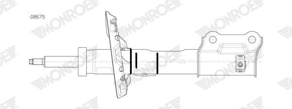 Shock Absorber MONROE ORIGINAL (Gas Technology) G8675