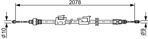 Cable Pull, parking brake 1987482706