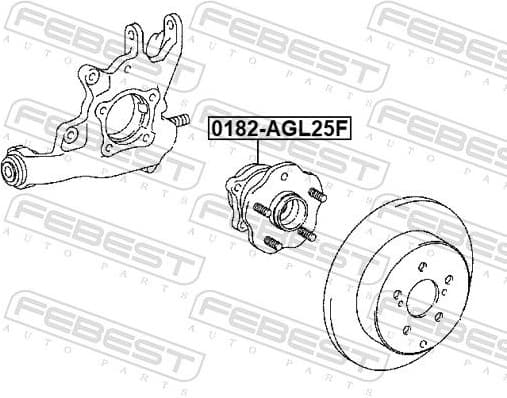 Wheel Hub 0182-AGL25F - image 2