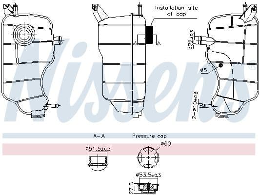 Expansion Tank, coolant ** FIRST FIT ** 996338