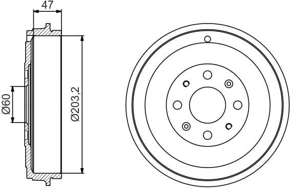Brake Drum 0986477207 - image 2