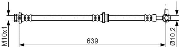 Brake Hose 1 987 481 697 - image 2