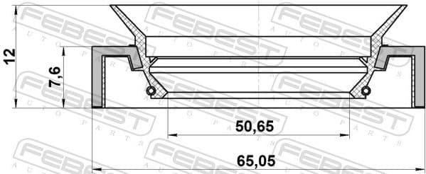 Seal Ring, wheel hub 95HCY-52650812X - image 2