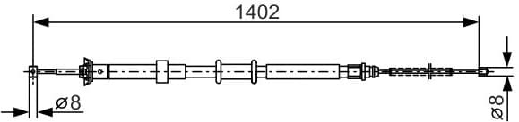 Cable Pull, parking brake 1987482241 - image 2
