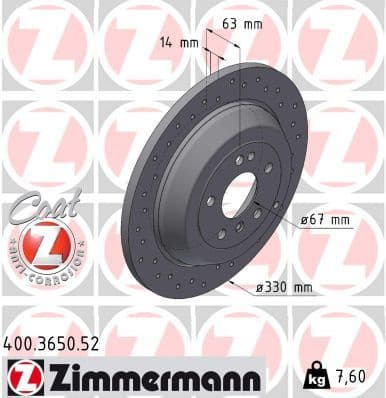 Brake Disc SPORT BRAKE DISC Z 400.3650.52
