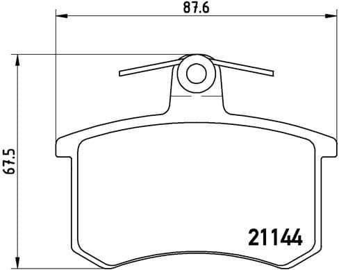 Brake Pad Set, disc brake PRIME LINE P85013