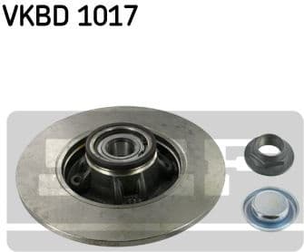 Brake disc with bearing, Top Quality VKBD1017