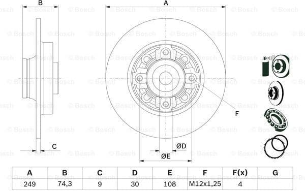 Brake Disc 0986479400 - image 5
