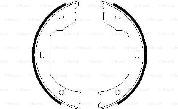 Brake Shoe Set, parking brake 0986487625 - image 5