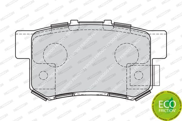 Brake pads rear, Top Quality FDB1679