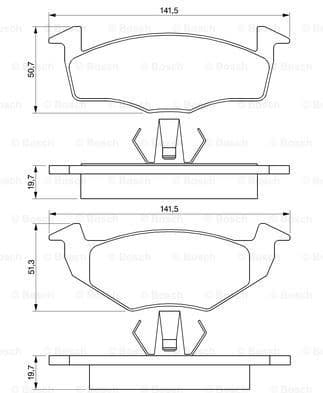 Brake Pad Set, disc brake 0986424347 - image 7