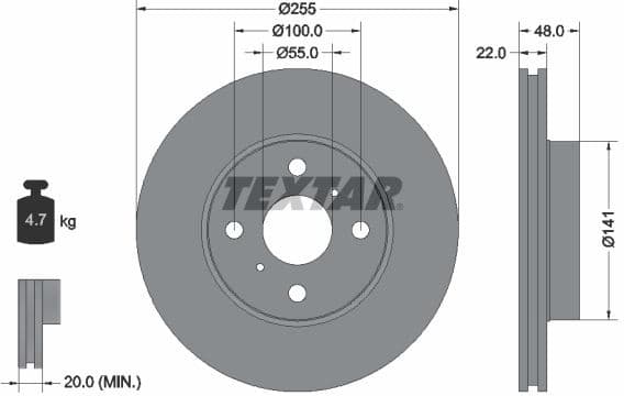 Brake Disc PRO 92077203