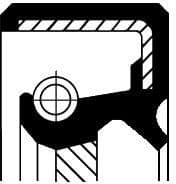 Shaft Seal, crankshaft 19025729B - image 2