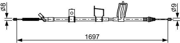 Cable Pull, parking brake 1 987 482 628 - image 2