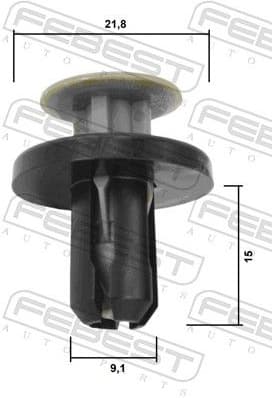 Clip, trim/protection strip 88570-094 - image 2