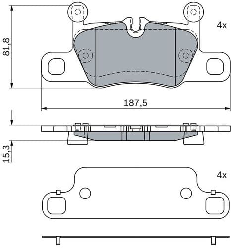 Brake Pad Set, disc brake 0 986 424 972 - image 2
