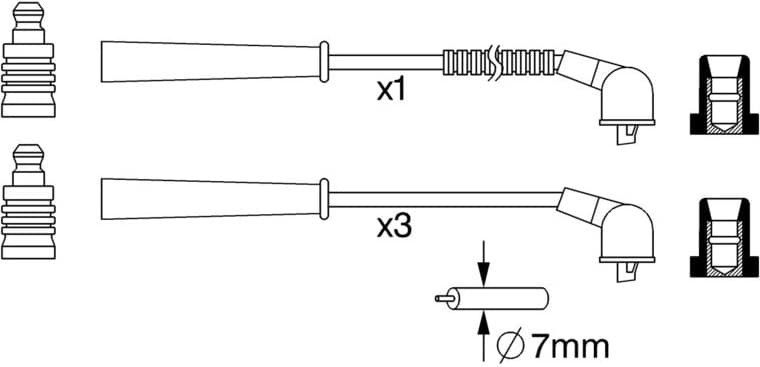 Ignition Cable Kit 0986357265 - image 10