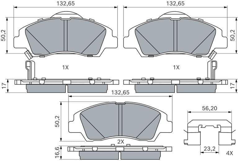 Brake Pad Set, disc brake 0986494760 - image 8