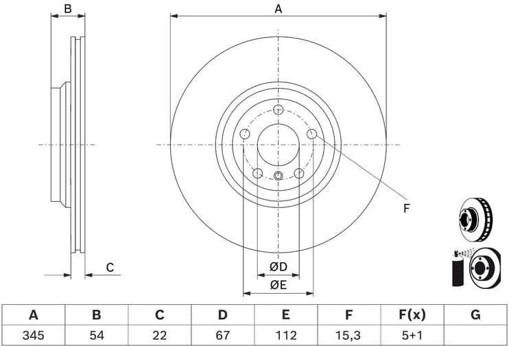 Brake Disc 0986479D62