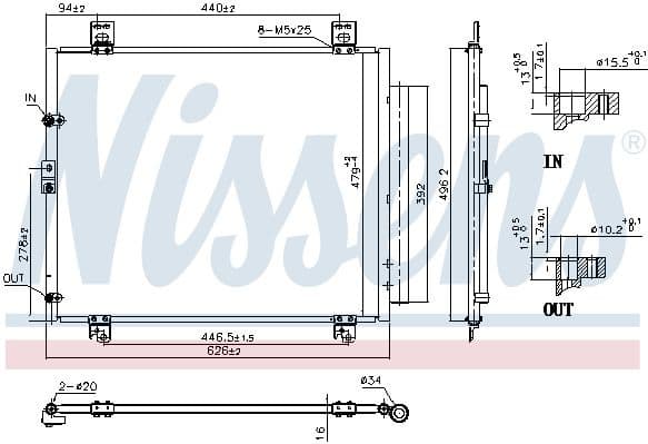 Condenser, air conditioning ** FIRST FIT ** 941189 - image 3