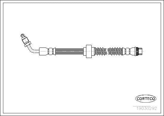 Brake hose front 19030292