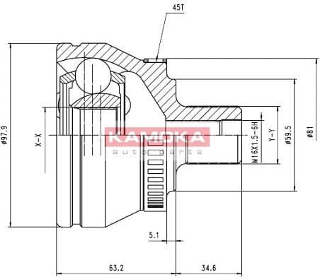 CV joint outer 6560