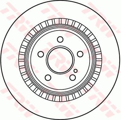 Brake Disc TRW SINGLE DF4916S - image 2