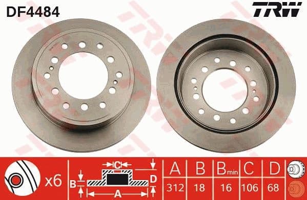 Brake Disc DF4484