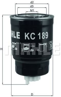 Filter diesel fuel KC189 - image 2