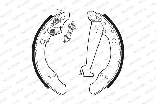 Brake shoes, Top Quality FSB408 - image 3