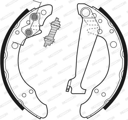 Brake shoes, Top Quality FSB408 - image 4